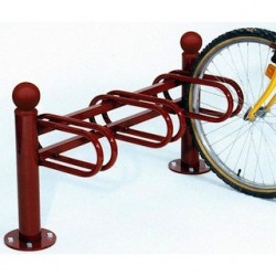 Support cycle acier boule