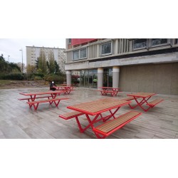 Table pique-nique Design pour espace public (option PMR offerte)