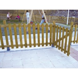 Barrière pour parc de jeux d'enfants