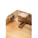 Table rustique démontable en bois d'orme