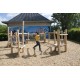 Le parcours d'agilité trail en bois de robinier pour les enfants