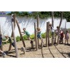 Parcours dans la jungle en bois de robinier pour les enfants