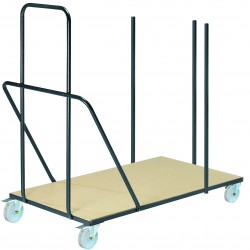 Chariot pour tables pliantes 150 x 80 cm jusqu'à 183 x 80 cm