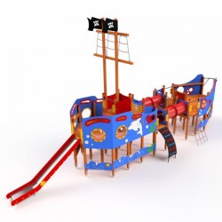 Le bateau des corsaires en bois