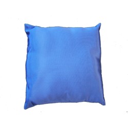 Coussin sans franges 50 x 50 cm en Ottoman - Bleu