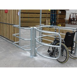 Barrière sélective accès fauteuil roulant