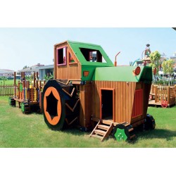 Le tracteur aire de jeux pour enfants