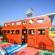 L'autobus anglais jeu de plein air pour enfants