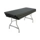 Table polypropylène noire professionnelle rectangulaire 183 cm
